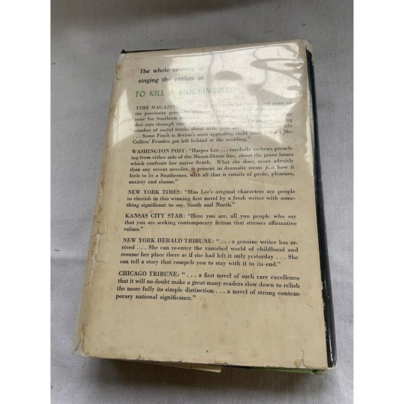 Harper Lee To Kill a Mockingbird First Edition 9th Printing 1960 marked ‘W’   DJ - Picture 12 of 14